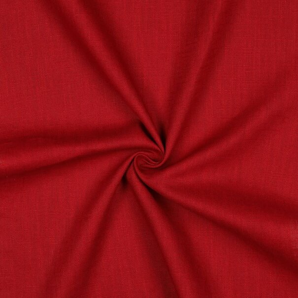 Gewassen linnen - donkerrood