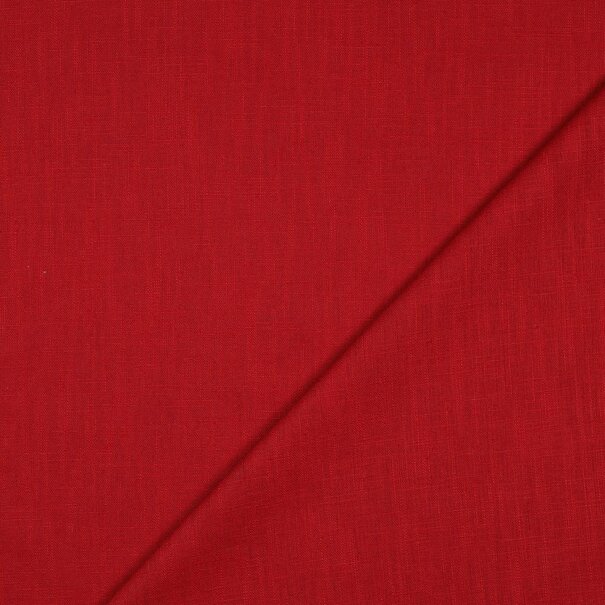 Gewassen linnen - donkerrood
