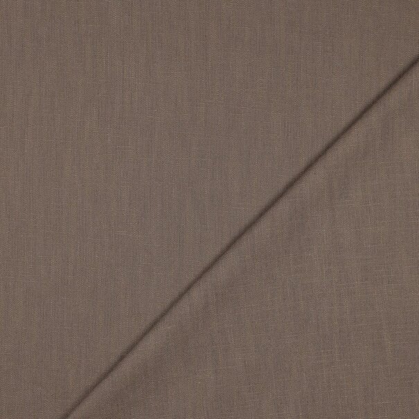 Gewassen linnen - taupe