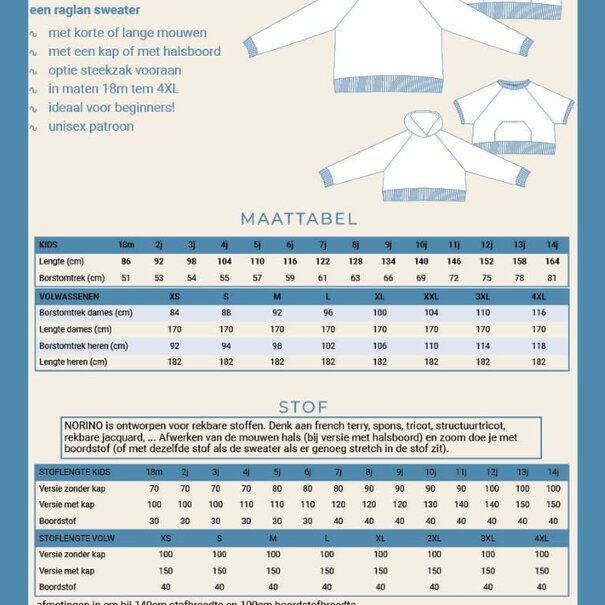 Wisj Wisj - Norino sweater (kids & volwassen)