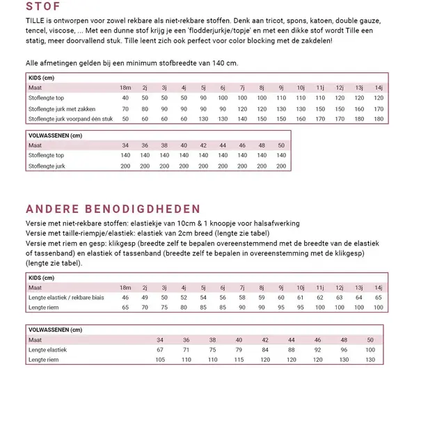 Wisj Wisj - Tille kids & volwassenen
