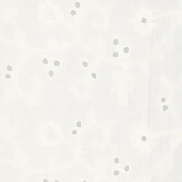 Embroidery double gauze - fleur