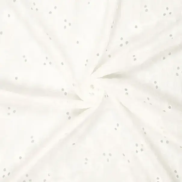 Embroidery double gauze - fleur