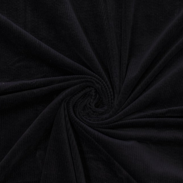Corduroy stretch - zwart