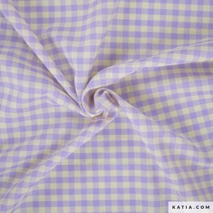Vichy gingham - lila en maïsgeel