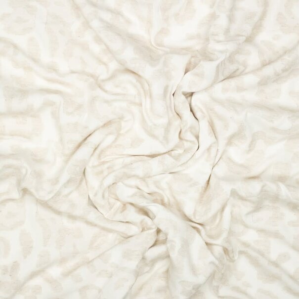 Viscose jacquard - luipaard