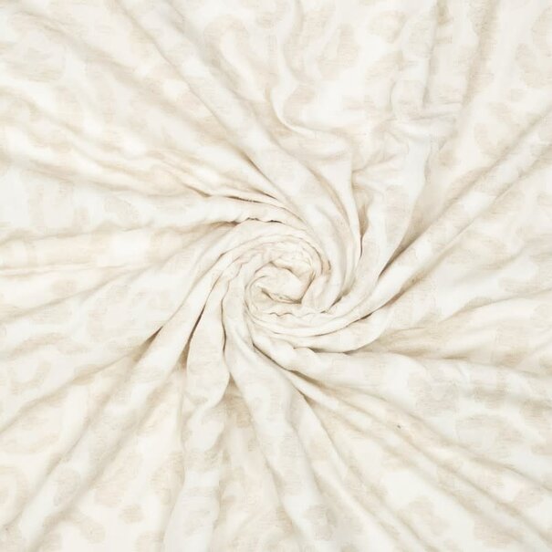 Viscose jacquard - luipaard