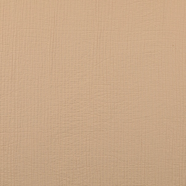 Vintage doorstikte katoen - beige