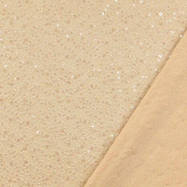 Jersey paillette - sand