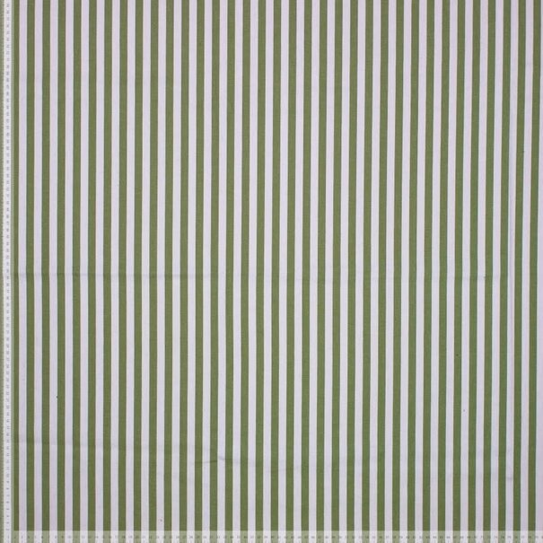 Denim brede streep - dark lime