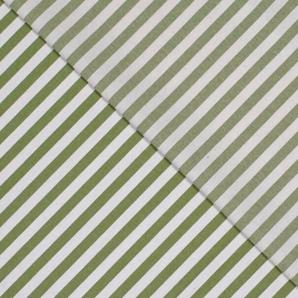 Denim brede streep - dark lime