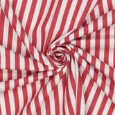Denim brede streep - rood
