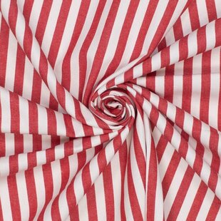 Denim brede streep - rood