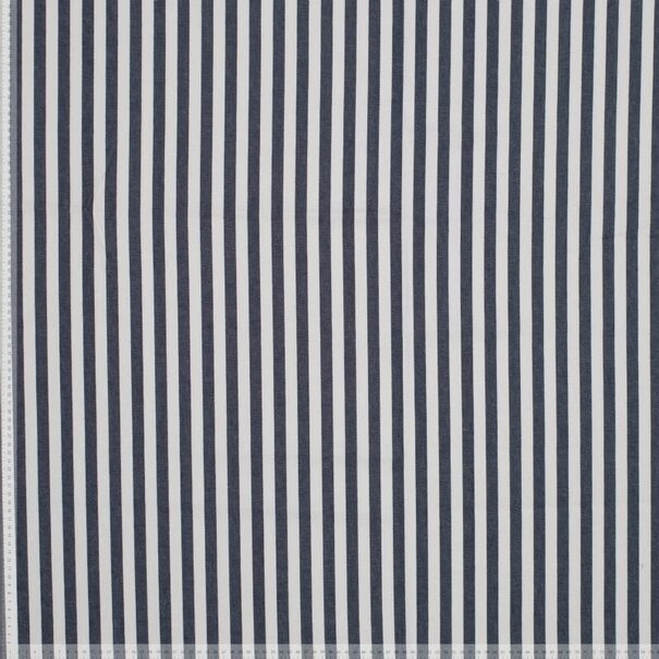 Denim brede streep - navy