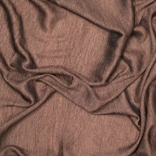 Shiny blousestof - chocoladebruin