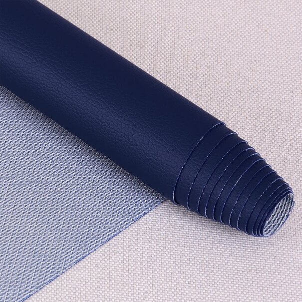 Karla imitatieleder 50 x 140cm - marine