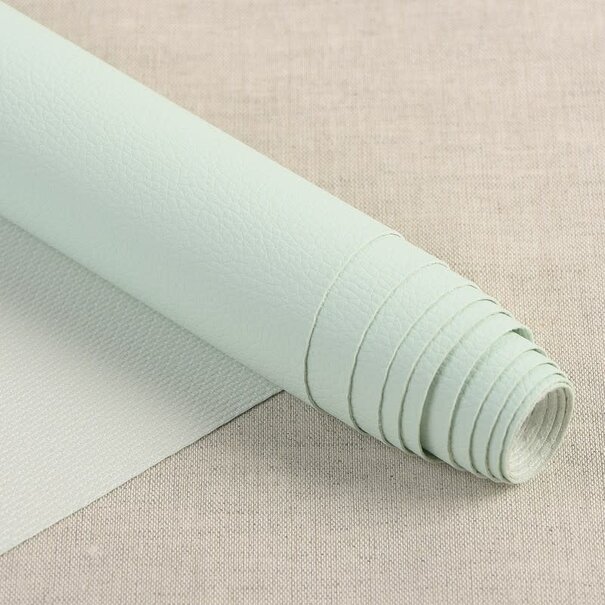 Karla imitatieleder 50 x 140cm - muntgroen