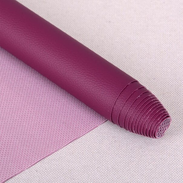 Karla imitatieleder 50 x 140cm - pruim