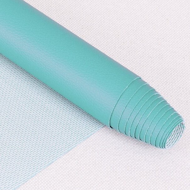 Karla imitatieleder 50 x 140cm - turquoise