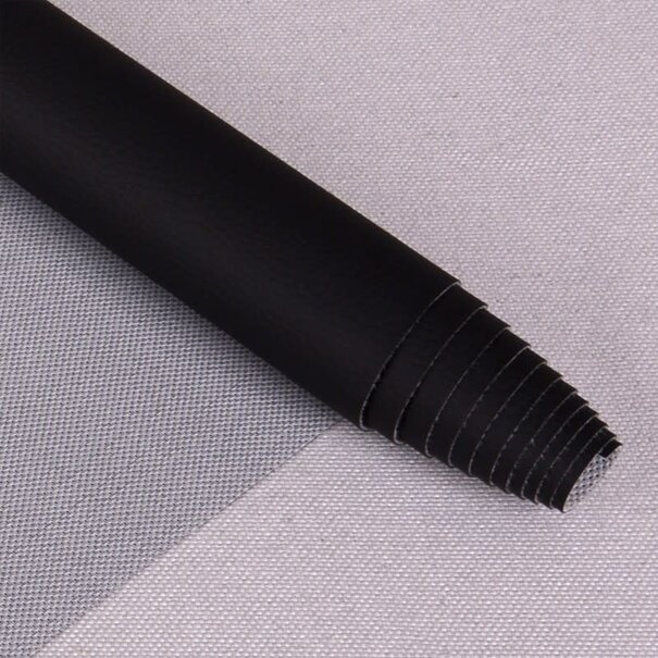 Karla imitatieleder 50 x 140cm - zwart