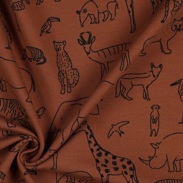 Poppy Safari - french terry