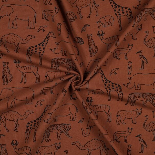 Poppy Safari - french terry