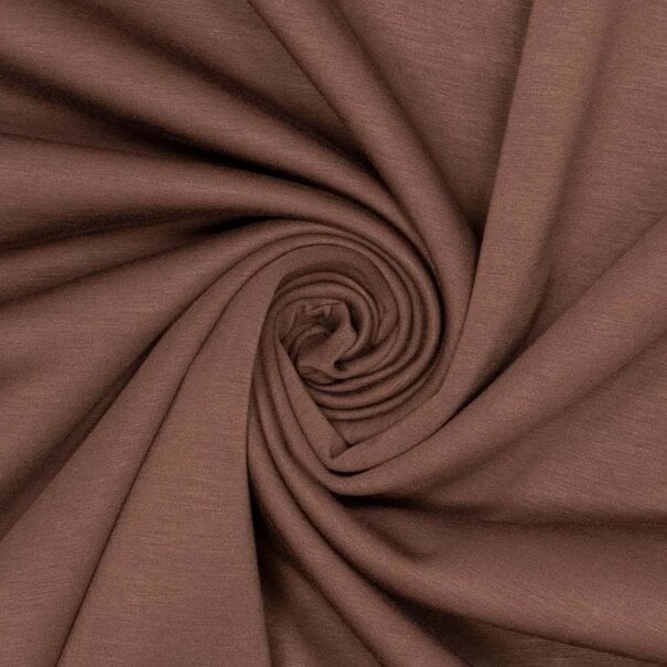 Modal interlock - chocoladebruin