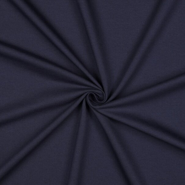 French terry GOTS - marineblauw