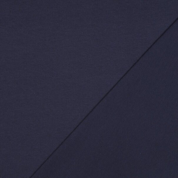 French terry GOTS - marineblauw