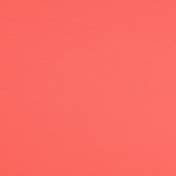 French terry - donker koraal