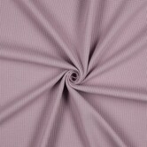 Wafeljersey bio - mauve