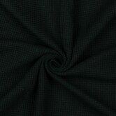 Wafeljersey bio - zwart