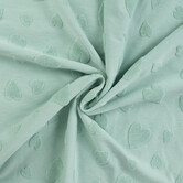 Hartjes jacquard - muntgroen