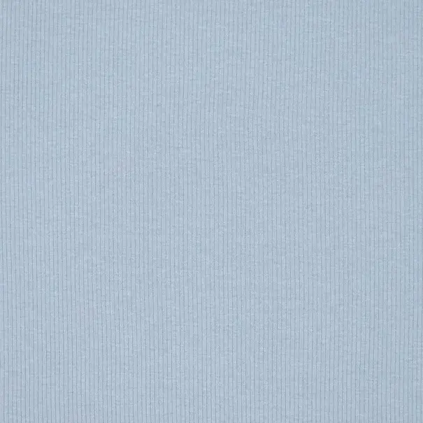 Rib jersey - mistblauw