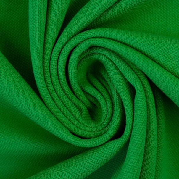 Istanbul piqué tricot - grasgroen