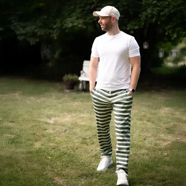 Punta strepen - groen