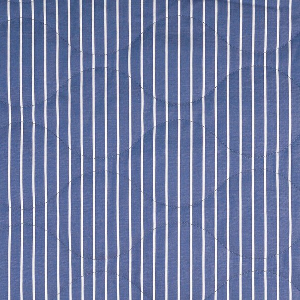 Matelassé streep - blauw