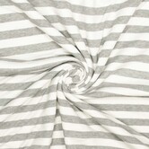 Viscosetricot rib streep - grijs