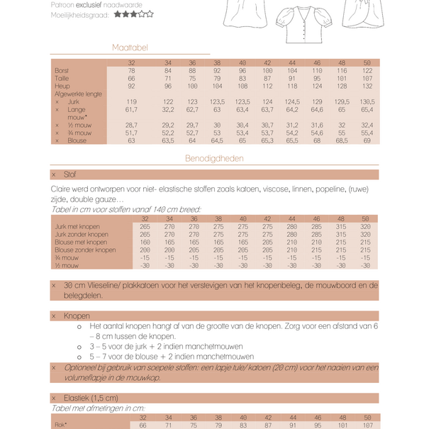 Iris May - Claire (32-50) digitale handleiding