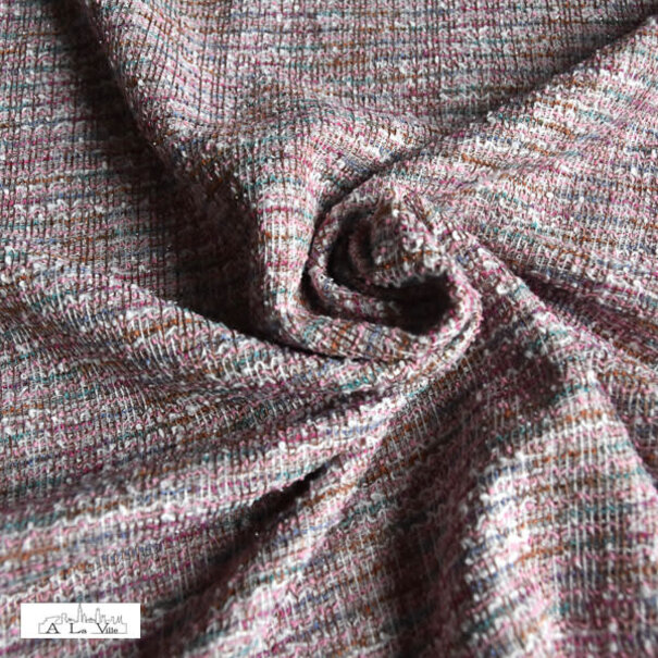 Jacquard gebreid - multicolor roze