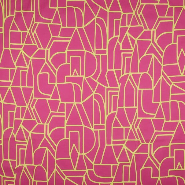 Neon abstract - cotton voile