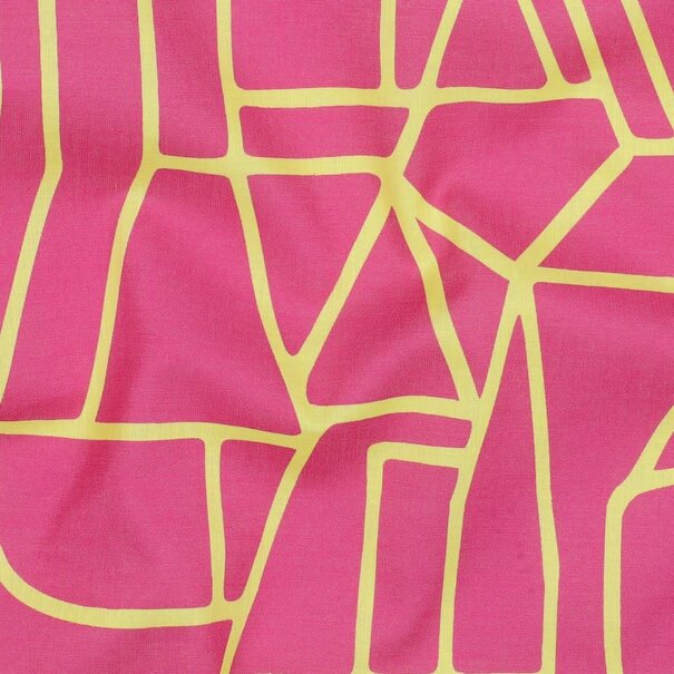 Neon abstract - cotton voile