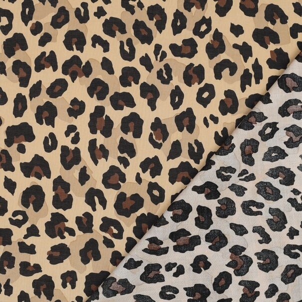 Animal skin camel - cotton voile