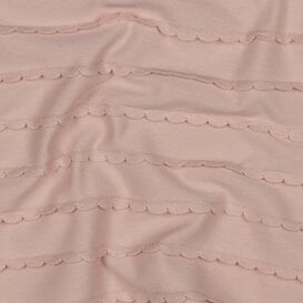 Jersey ruffles - poederroze