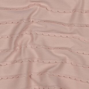Jersey ruffles - poederroze