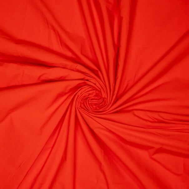 Coupon 1M Stone washed poplin - oranje SV26