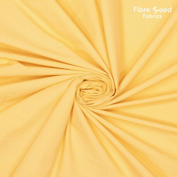 Stone washed poplin - custard