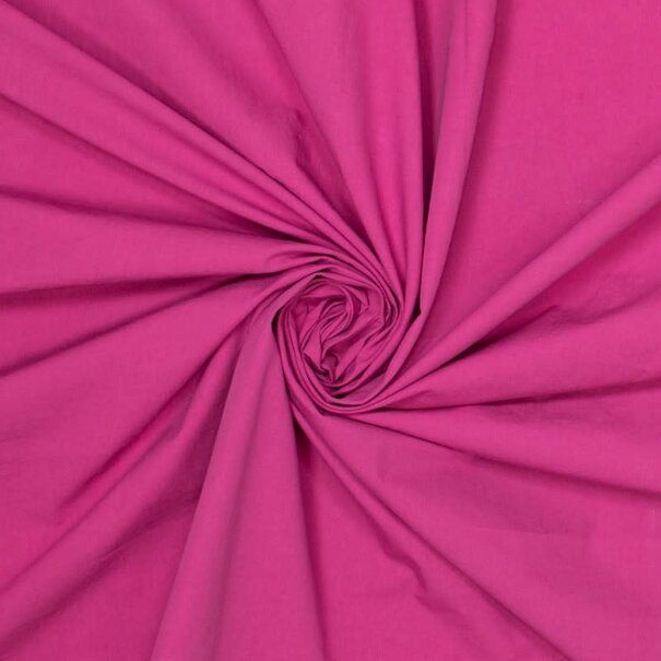 Coupon 2,60M stone washed poplin - magenta SV26