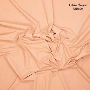 Stone washed poplin - peach