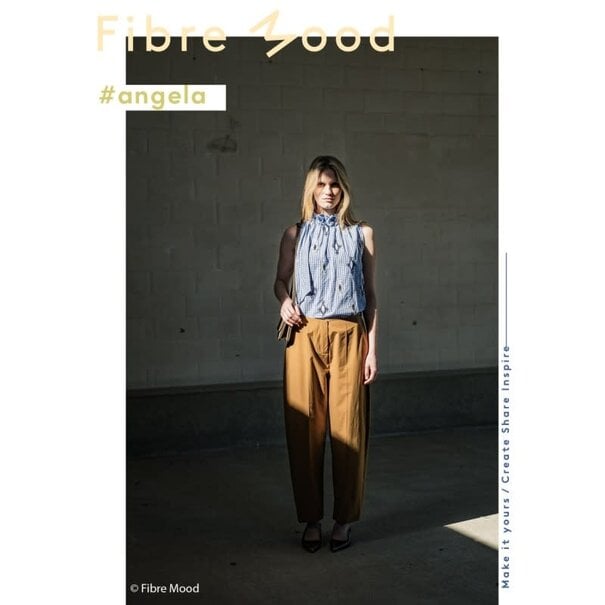 Fibre Mood Stone washed poplin - brown